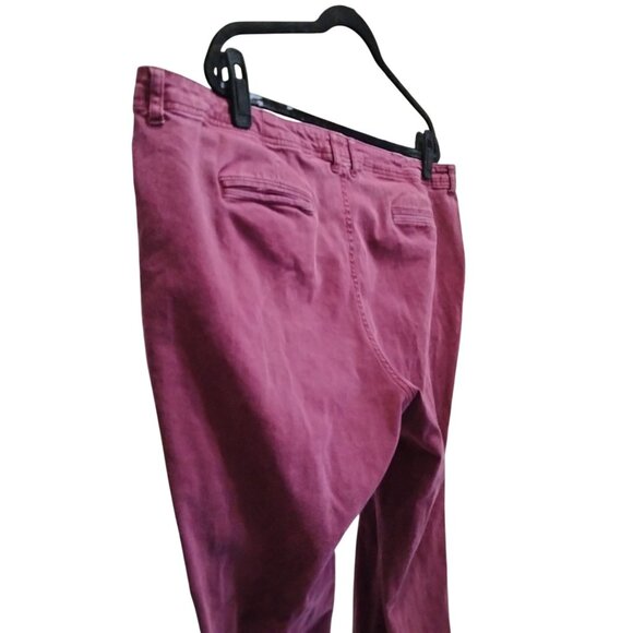 A New Day Stretch Womens Burgundy Pants Size 18 Casual Wear Comfortable Fit - Picture 6 of 9